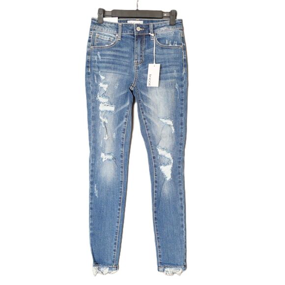 Tricot Women's Distressed Jeans Juniors Size 3/26 NWT - Picture 1 of 11